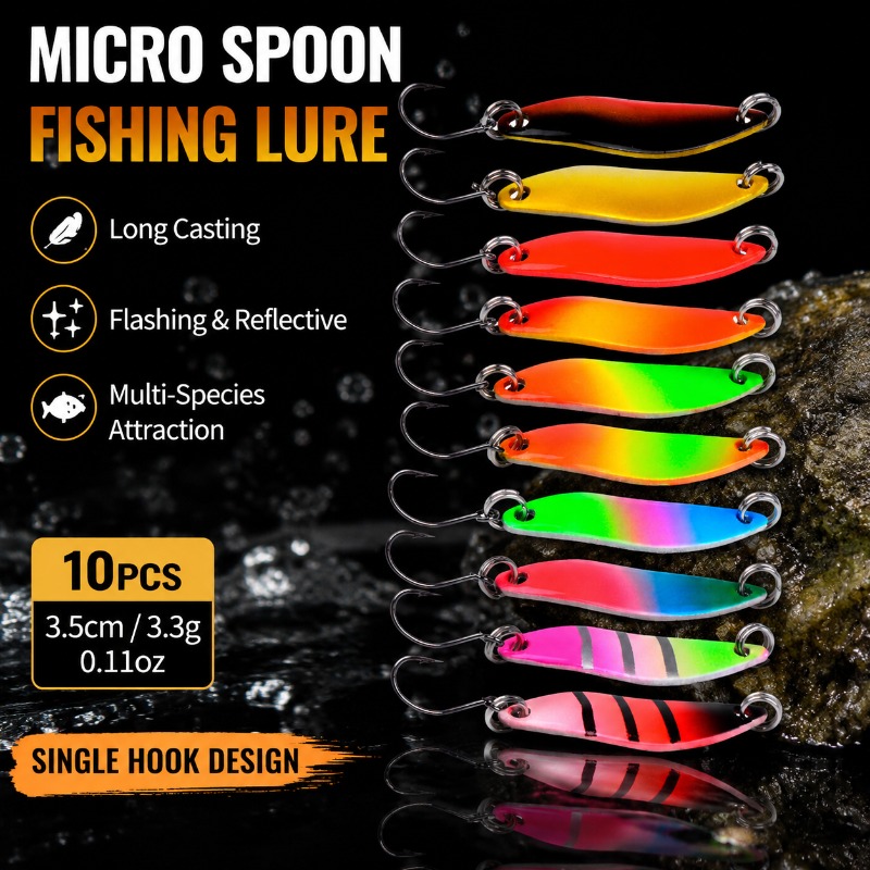 Fishing Lure Blade Bait - Микроприманки для рыбалки: металлические блесны-ложки 3