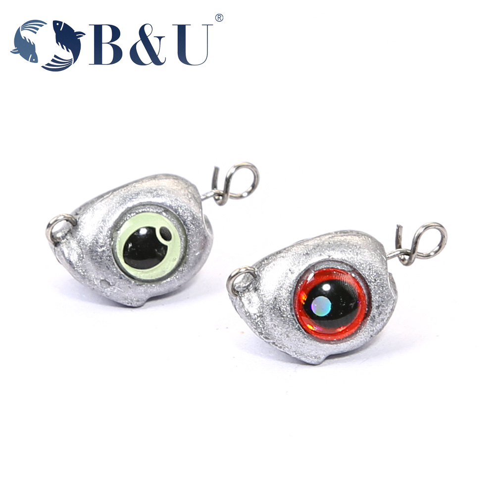 Fishing Lure Jig - Джиг-головка B&U Swing Cheburashka с грузилом,