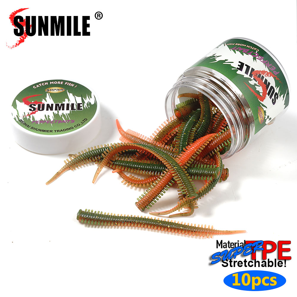 SUNMILE 10 шт. приманок в виде – обзор и цена Fishing Lure Soft Plastic