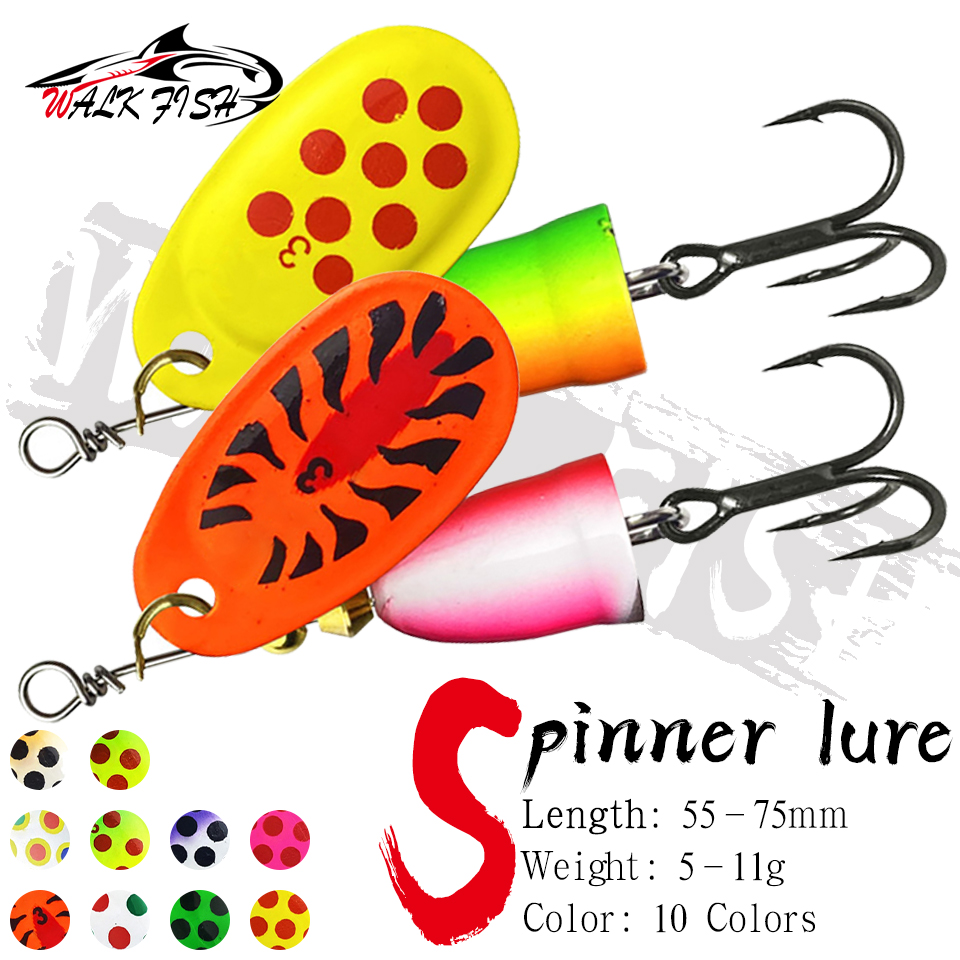 Высокое качество WALK FISH 1.  – обзор и цена Fishing Lure Spinner