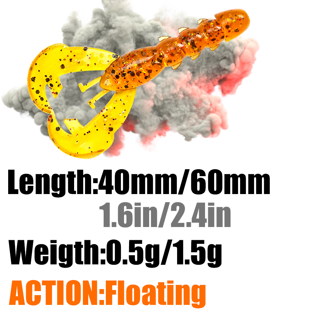 Мягкие рыболовные приманки PEA – обзор и цена Fishing Lure Soft Plastic