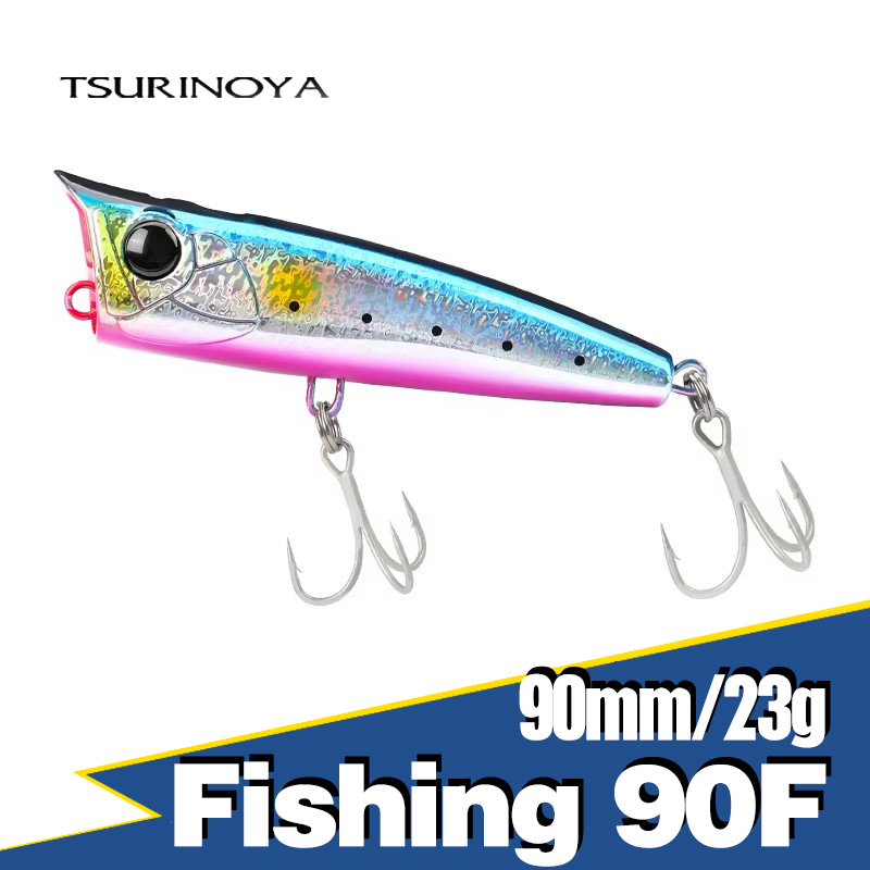 TSURINOYA 90 мм 23 г топвотер  – обзор и цена Fishing Lure Popper