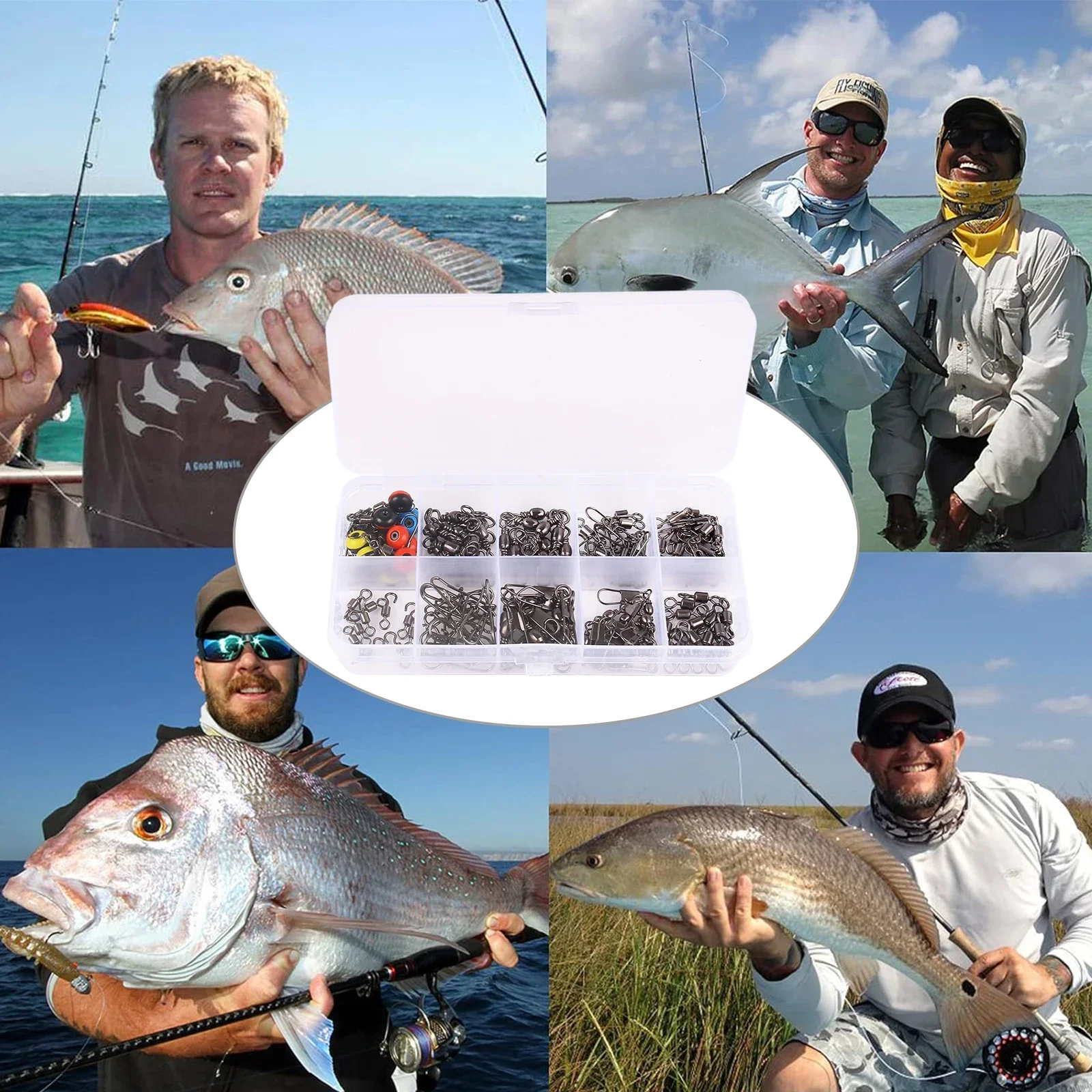 115 шт. комплект поворотных со – обзор и цена Fishing Lure Box