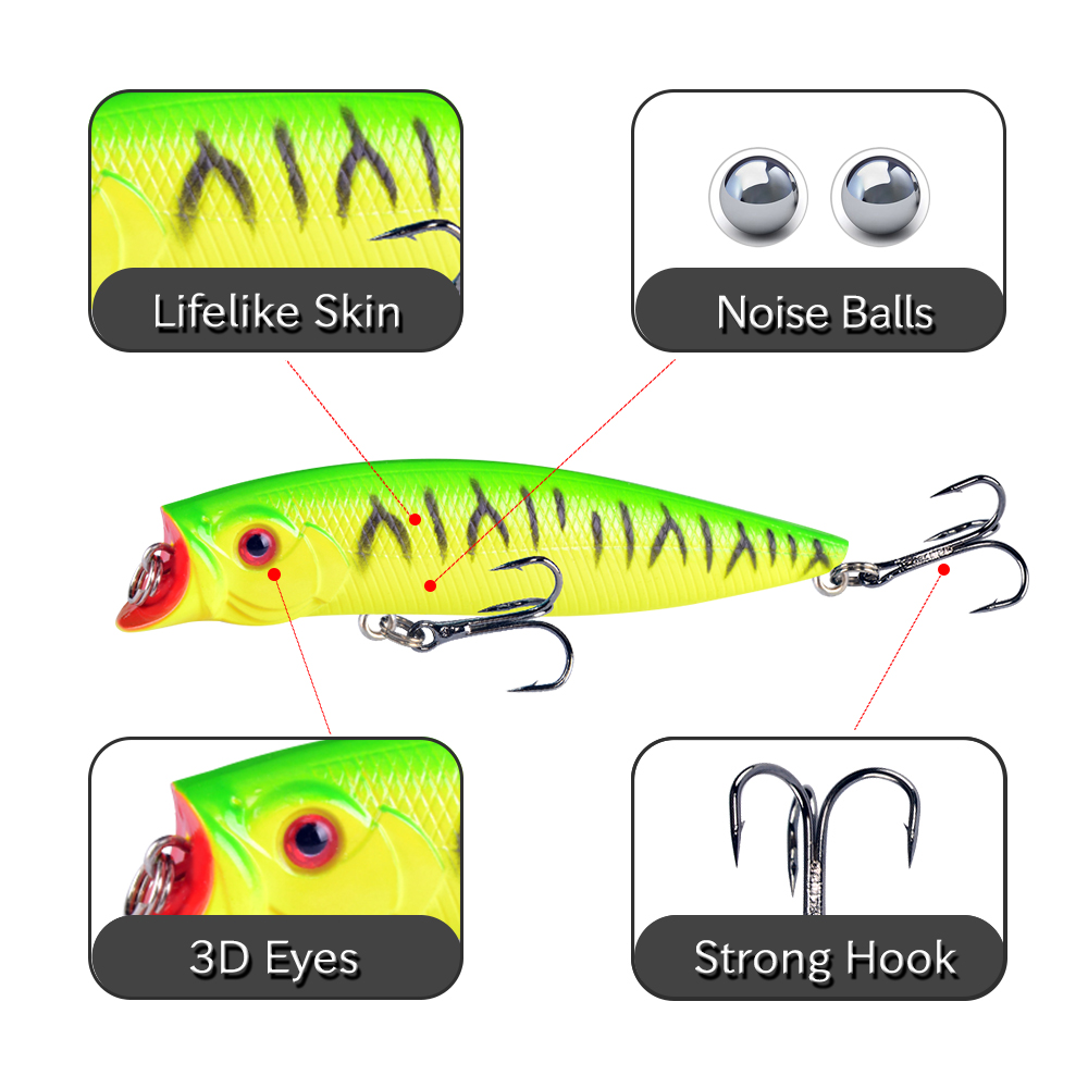 1 шт. рыболовные приманки высо – обзор и цена Fishing Lure Popper
