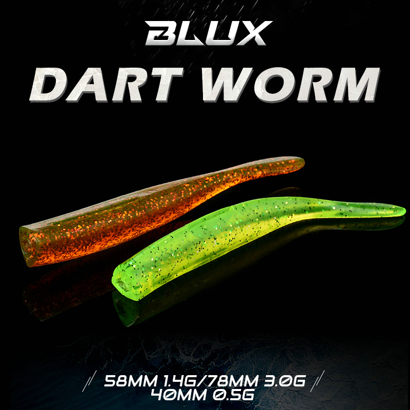 BLUX Новый Дартс Червь Мягкая  – обзор и цена Fishing Lure Soft Plastic