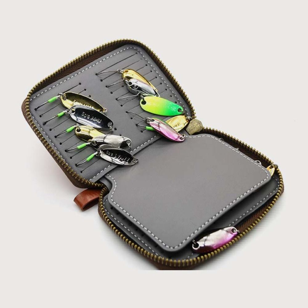 Кейс-кошелек из ПУ кожи для ры – обзор и цена Fishing Lure Spinner