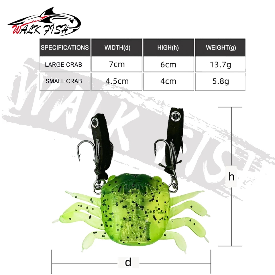 WALK FISH 1 шт. Мягкая приманк – обзор и цена Fishing Lure Soft Plastic