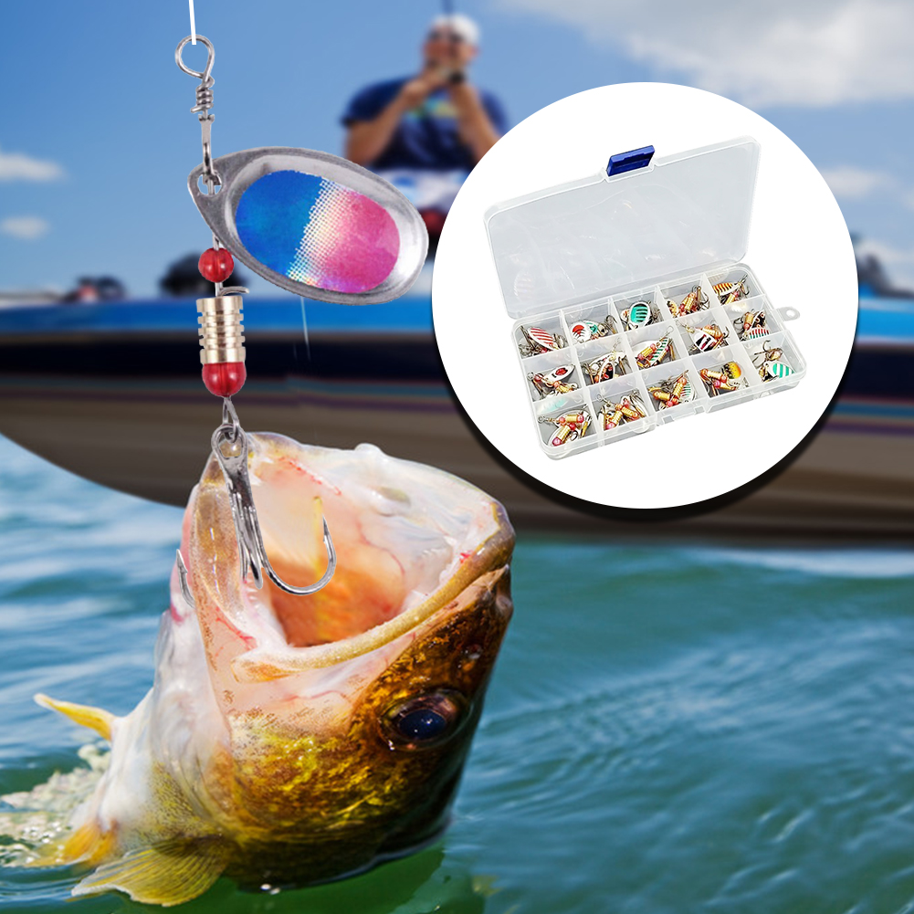 30 шт. металлических вращающих – обзор и цена Fishing Lure Spinner