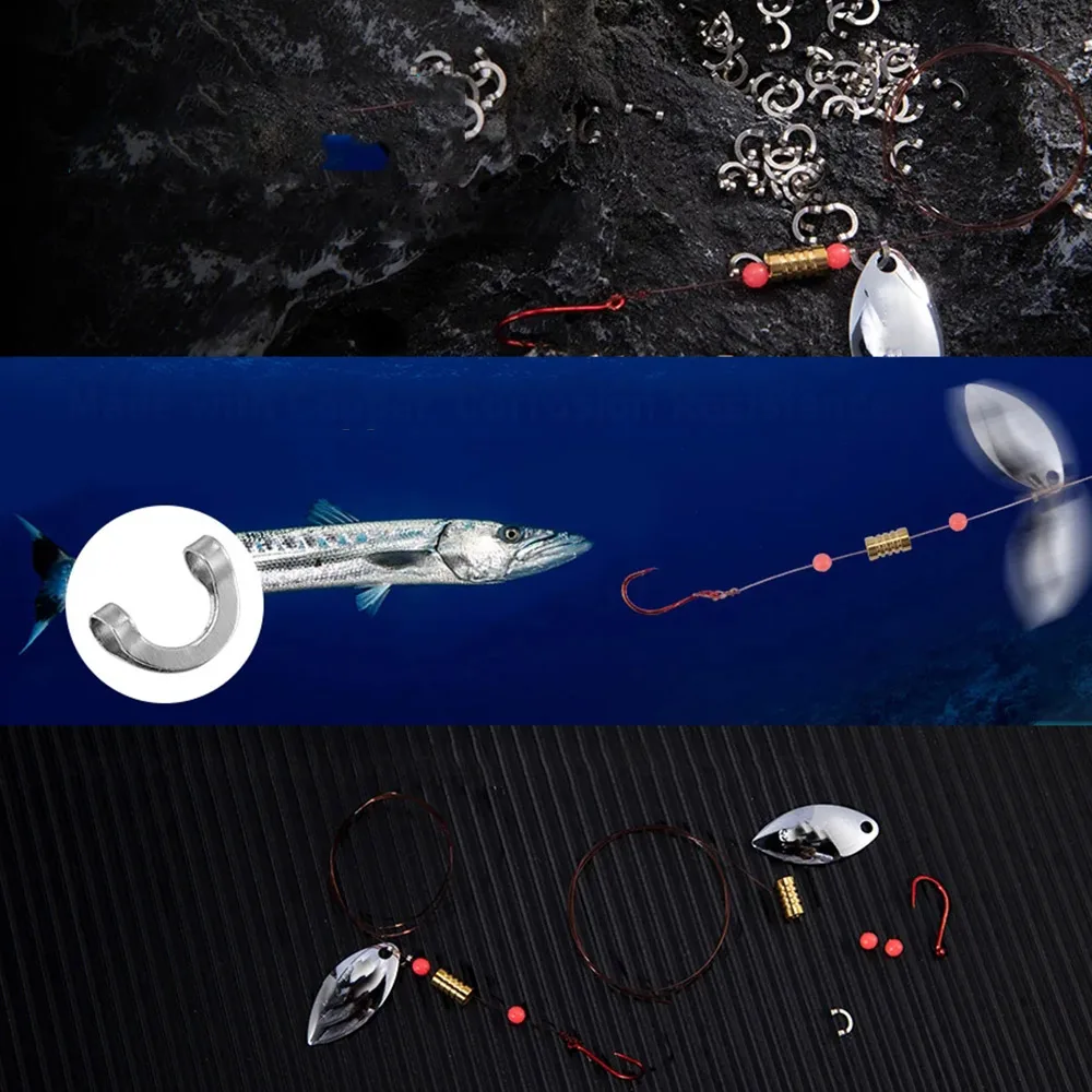 100 шт., U-образные фиксирован – обзор и цена Fishing Lure Spinner